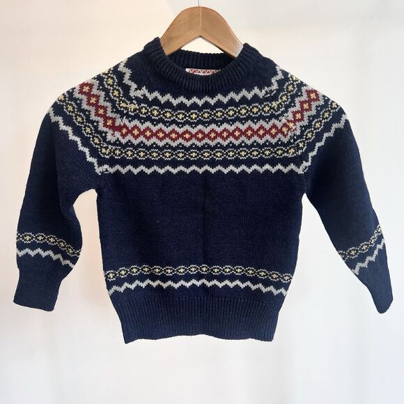 vintage RARE 60s McGregor Boys Grandpa sweater Size 7